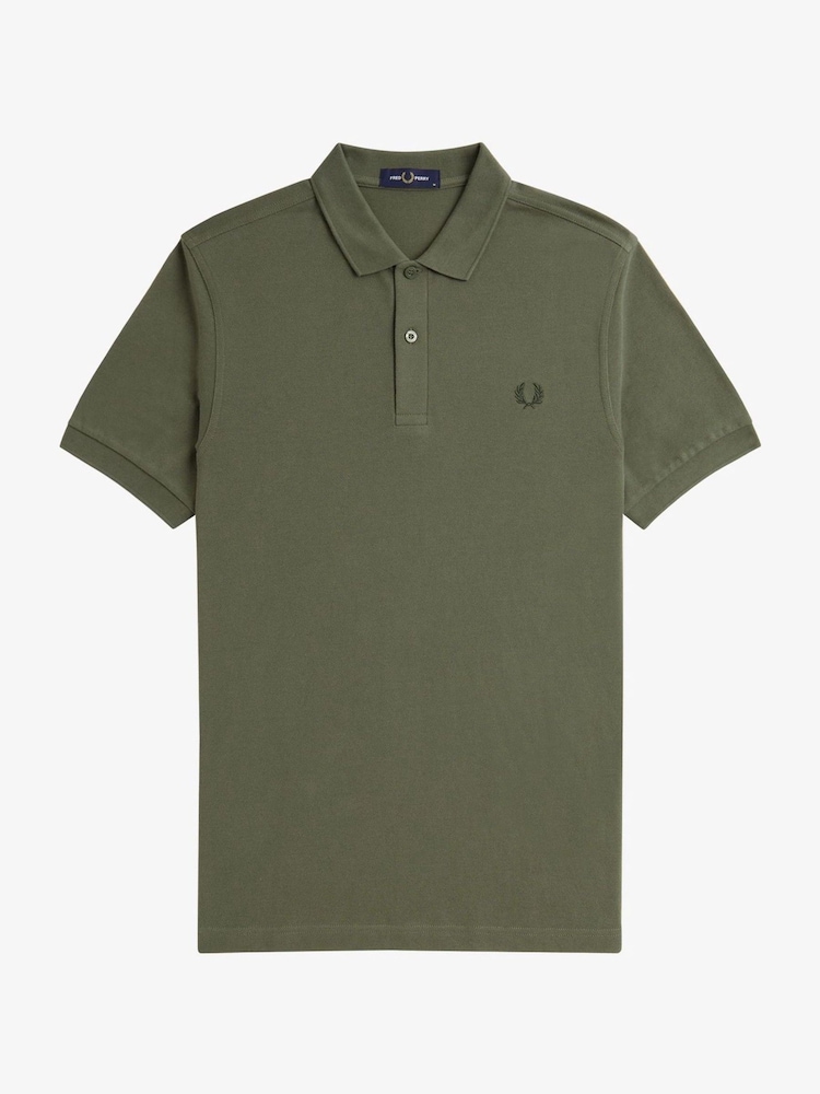 Fred Perry 100% Cotton Plain Polo Shirt - Image 4 of 6