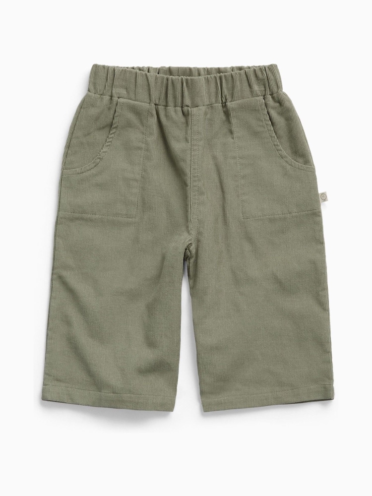 Verde - Pantalones de pana suave MORI - Imagen 1 de 2