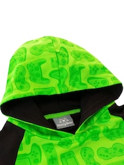 Harry Bear Green 100% Cotton Gaming Hoodie - Image 4 of 5