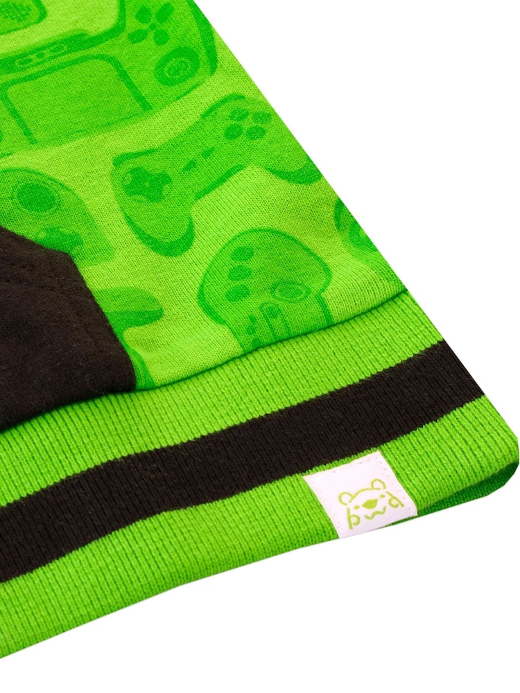 Harry Bear Green 100% Cotton Gaming Hoodie - Image 5 of 5