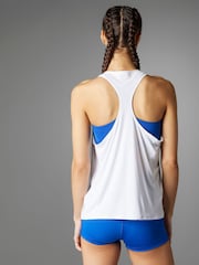 adidas White Adizero Tank Vest - Image 4 of 11