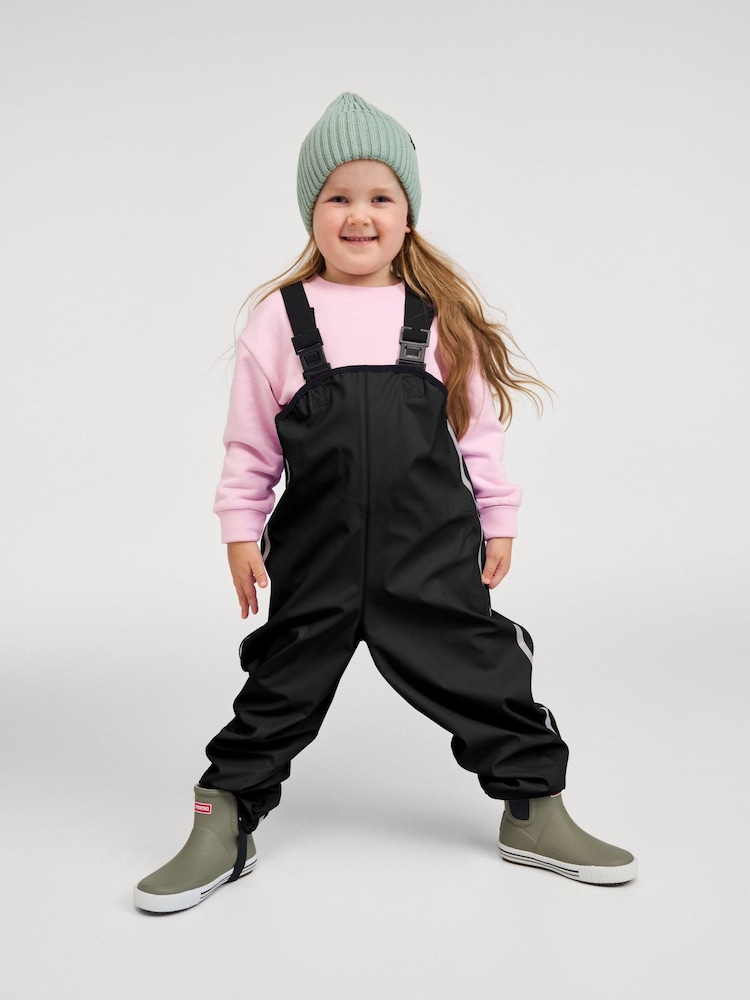 Reima Black Waterproof Rain Puddlesuit Dungarees Lammikko - Image 1 of 4 Reima Black Waterproof Rain Puddlesuit Dungarees Lammikko - Image 1 of 4