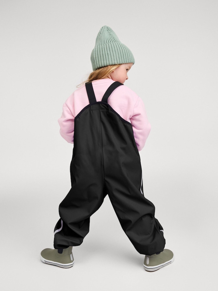 Reima Black Waterproof Rain Puddlesuit Dungarees Lammikko - Image 2 of 4 Reima Black Waterproof Rain Puddlesuit Dungarees Lammikko - Image 2 of 4