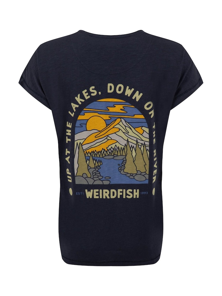 Weird Fish Blue Rivers Back Print Angling Trust Graphic T-Shirt - Image 7 of 7