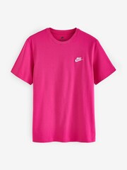 Nike Pink/White Club T-Shirt - Image 1 of 5
