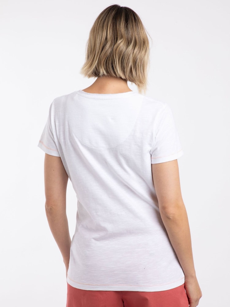 Weird Fish White Botanics Front Print Graphic T-Shirt - Image 2 of 6