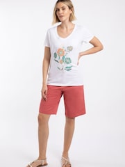 Weird Fish White Botanics Front Print Graphic T-Shirt - Image 3 of 6