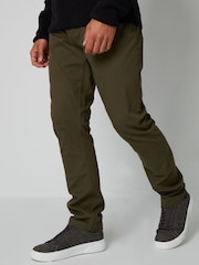 Threadbare Green Five Pocket Stretch Chino Trousers - Image 1 of 3