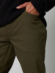 Threadbare Green Five Pocket Stretch Chino Trousers - Image 3 of 3