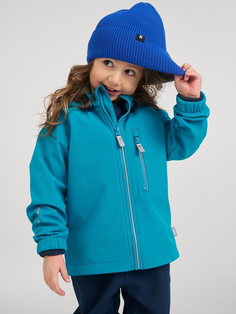 Reima Blue Water Resistant Vantti Softshell Jacket - Image 1 of 7 Reima Blue Water Resistant Vantti Softshell Jacket - Image 1 of 7