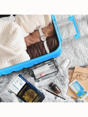 Set Of 2 Large Check-In & Small Carry-On Hardcase Travel Suitcase - Image 4 of 7
