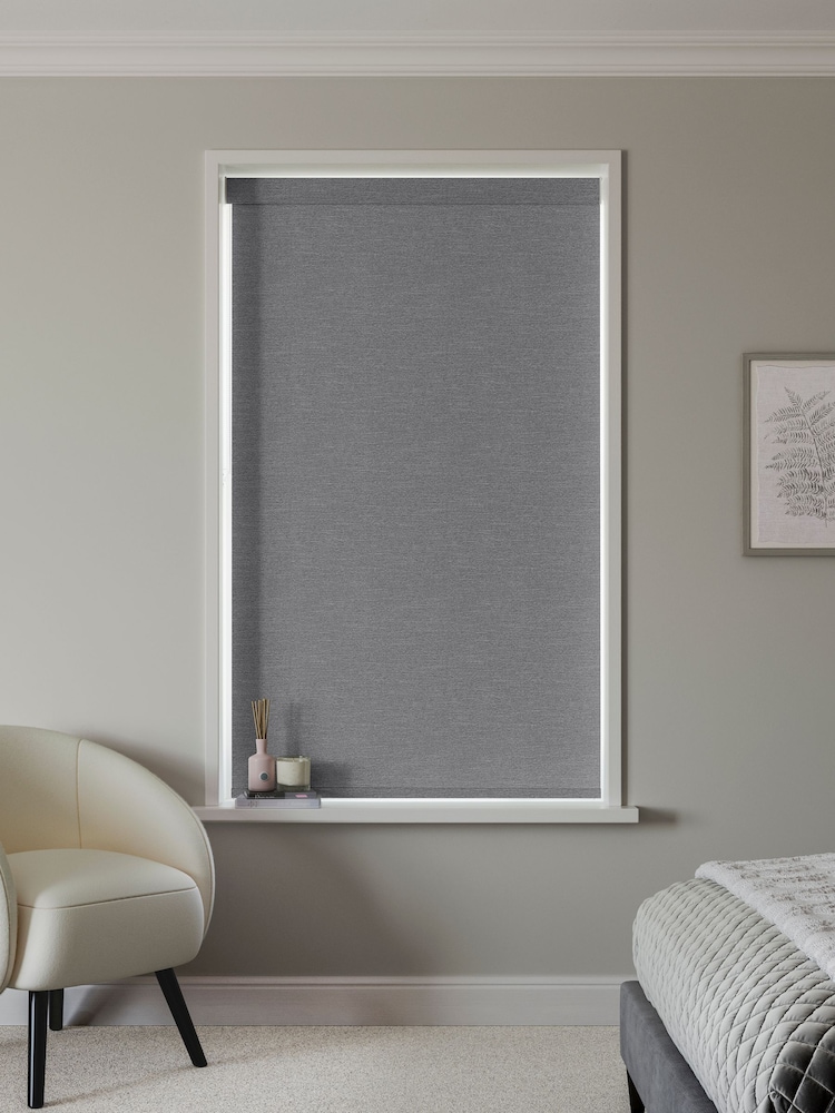 Anthracite Grey Lucky Made to Measure Blackout Roller Blind - Image 2 of 6