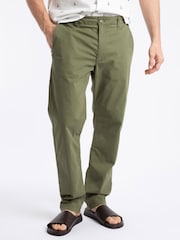 Weird Fish Green Freddie Super Soft Chino Trousers - Image 3 of 7