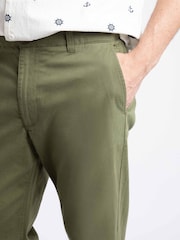 Weird Fish Green Freddie Super Soft Chino Trousers - Image 5 of 7