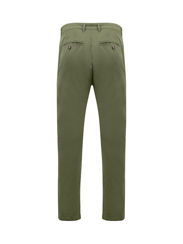 Weird Fish Green Freddie Super Soft Chino Trousers - Image 7 of 7