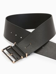 AllSaints Black Erma Wide Belt - Image 3 of 5