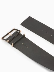 AllSaints Black Erma Wide Belt - Image 4 of 5