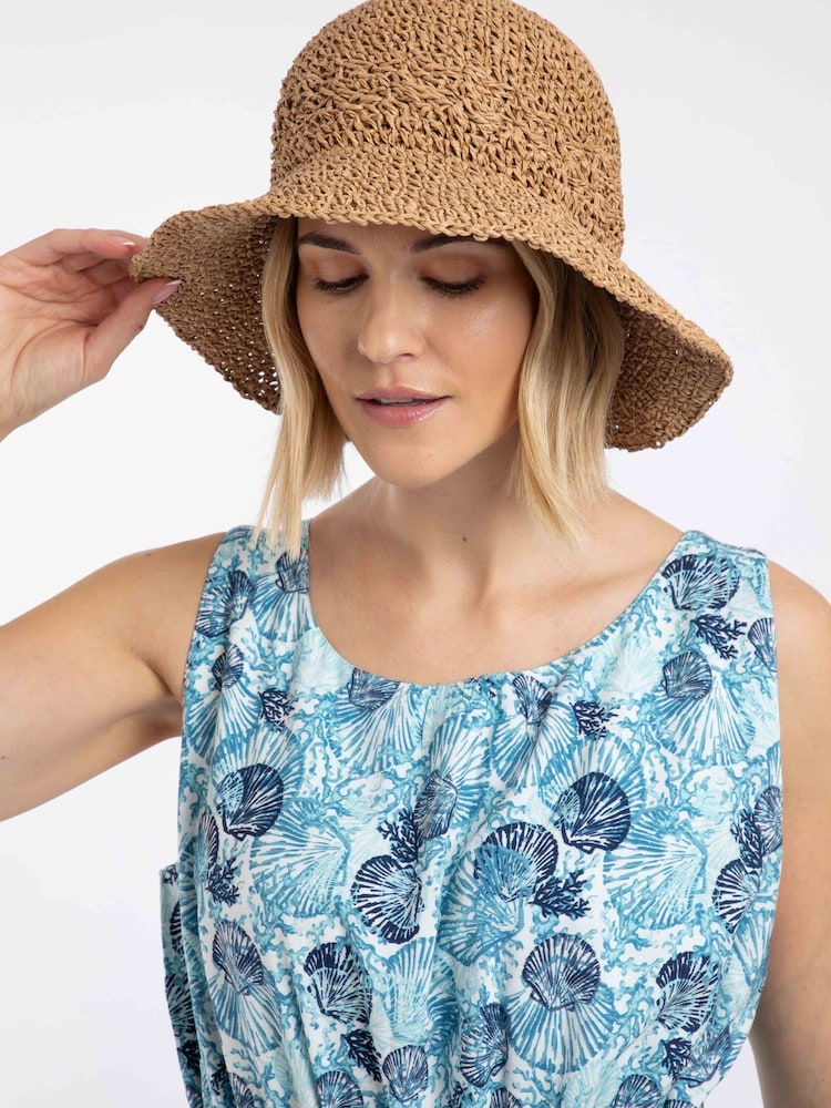 Weird Fish Myra Straw Bucket Hat - Imagen 1 de 4