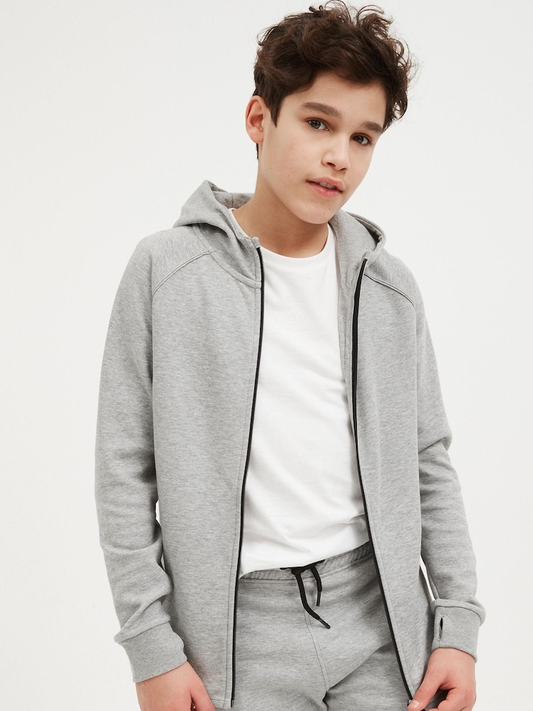 Grey Tech Sportswear Zip Through Hoodie (3-16yrs) - Image 2 of 8