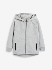 Grey Tech Sportswear Zip Through Hoodie (3-16yrs) - Image 6 of 8
