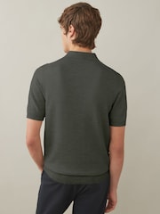Fred Perry Merino Wool Blend Knitted Polo Shirt - Image 3 of 6