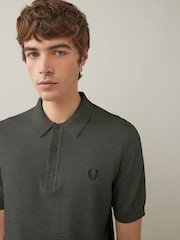 Fred Perry Merino Wool Blend Knitted Polo Shirt - Image 4 of 6