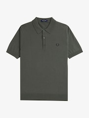 Fred Perry Merino Wool Blend Knitted Polo Shirt - Image 5 of 6