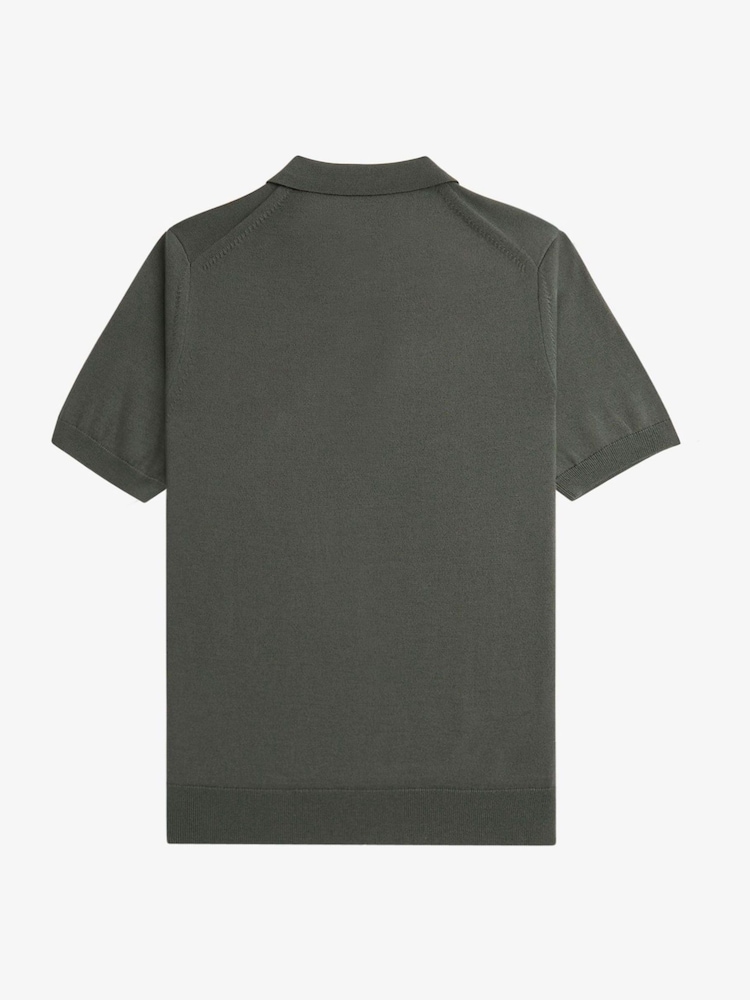 Fred Perry Merino Wool Blend Knitted Polo Shirt - Image 6 of 6