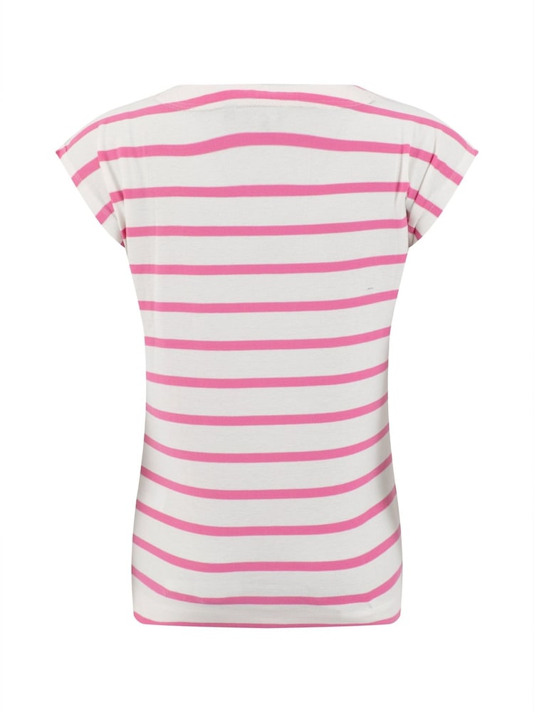 Weird Fish Pink Bowe Striped Jersey T-Shirt - Image 7 of 7