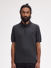 Fred Perry Merino Wool Blend Knitted Polo Shirt - Image 1 of 5