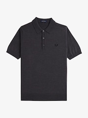 Fred Perry Merino Wool Blend Knitted Polo Shirt - Image 4 of 5
