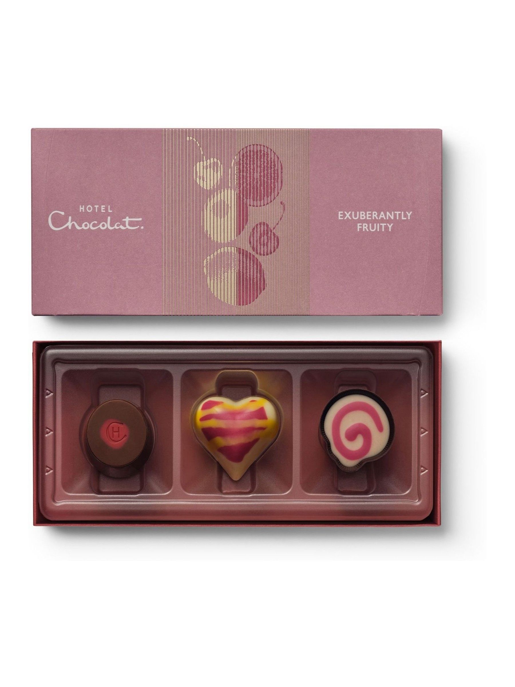 Fo Raspberry Fruit Puree Buy Hotel Chocolat 3 Piece Exuberantly Fruity Chocolate Box from the ...