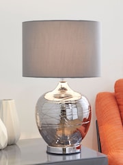 Smoke Grey Drizzle Table Large Lamp - Image 1 of 7