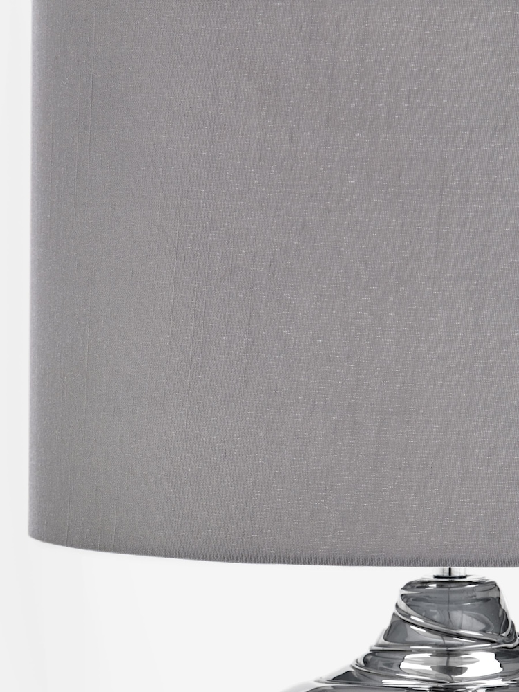 Smoke Grey Drizzle Table Large Lamp - Image 7 of 7