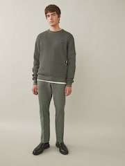 Fred Perry 100% Cotton Waffle Stitch Knitted Jumper - Image 4 of 7