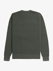 Fred Perry 100% Cotton Waffle Stitch Knitted Jumper - Image 7 of 7