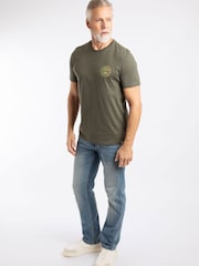 Weird Fish Green Angling Trust Back Print Graphic T-Shirt - Image 2 of 8