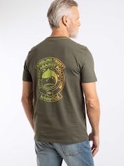 Weird Fish Green Angling Trust Back Print Graphic T-Shirt - Image 3 of 8