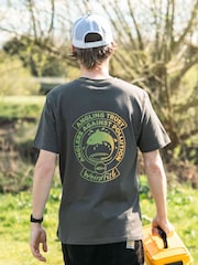 Weird Fish Green Angling Trust Back Print Graphic T-Shirt - Image 5 of 8