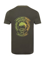 Weird Fish Green Angling Trust Back Print Graphic T-Shirt - Image 8 of 8