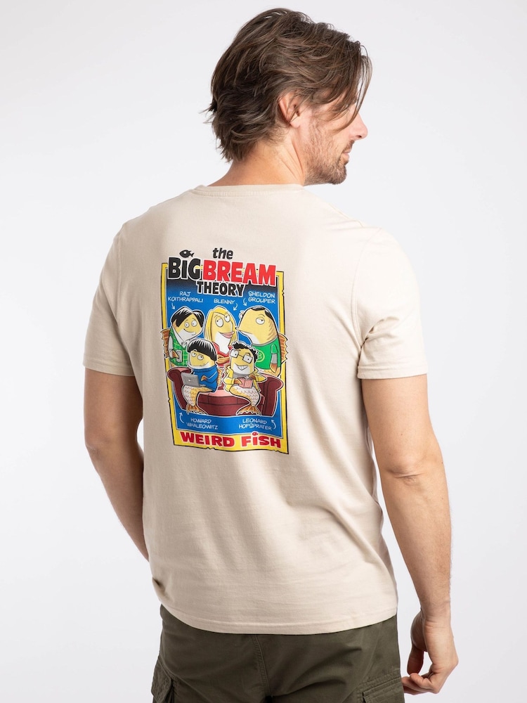 Weird Fish Cream Big Bream Theory Back Print Artist T-Shirt - Image 1 of 6