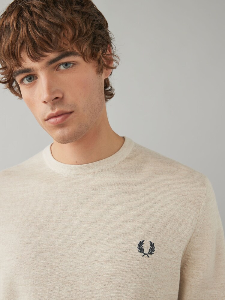 Fred Perry Classic Crew-Neck Jumper - Image 4 of 6