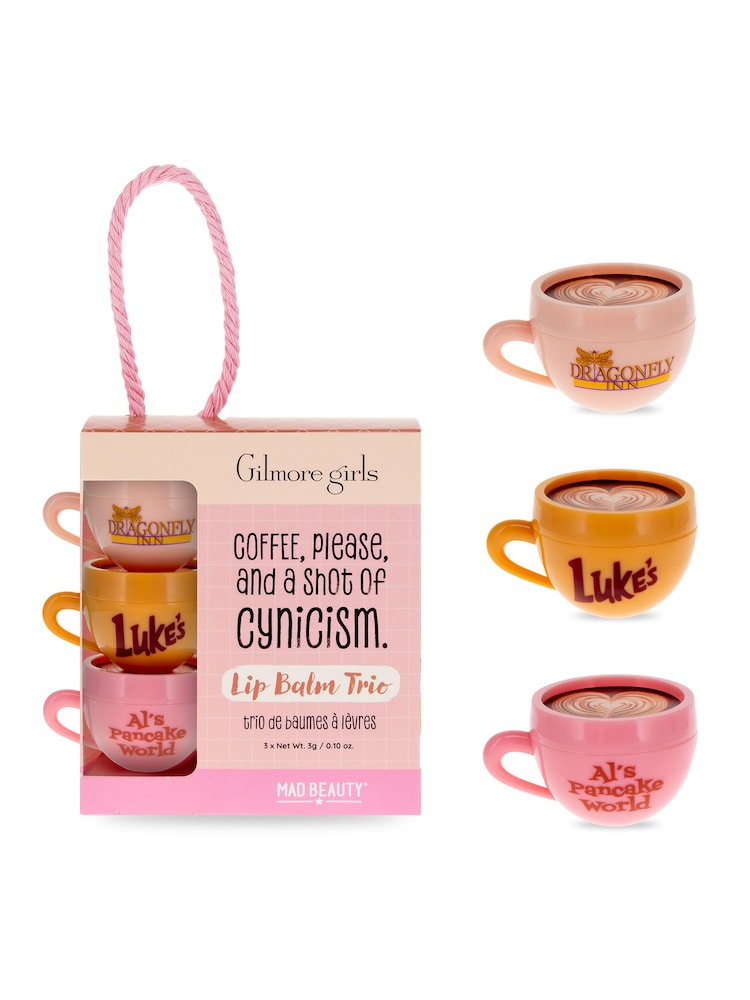 Mad Beauty x Gilmore Lip Balm Trio Gift Set - Image 1 of 6 Mad Beauty x Gilmore Lip Balm Trio Gift Set - Image 1 of 6