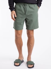 Weird Fish Green Weston Relaxed Canvas Short - Image 1 of 6