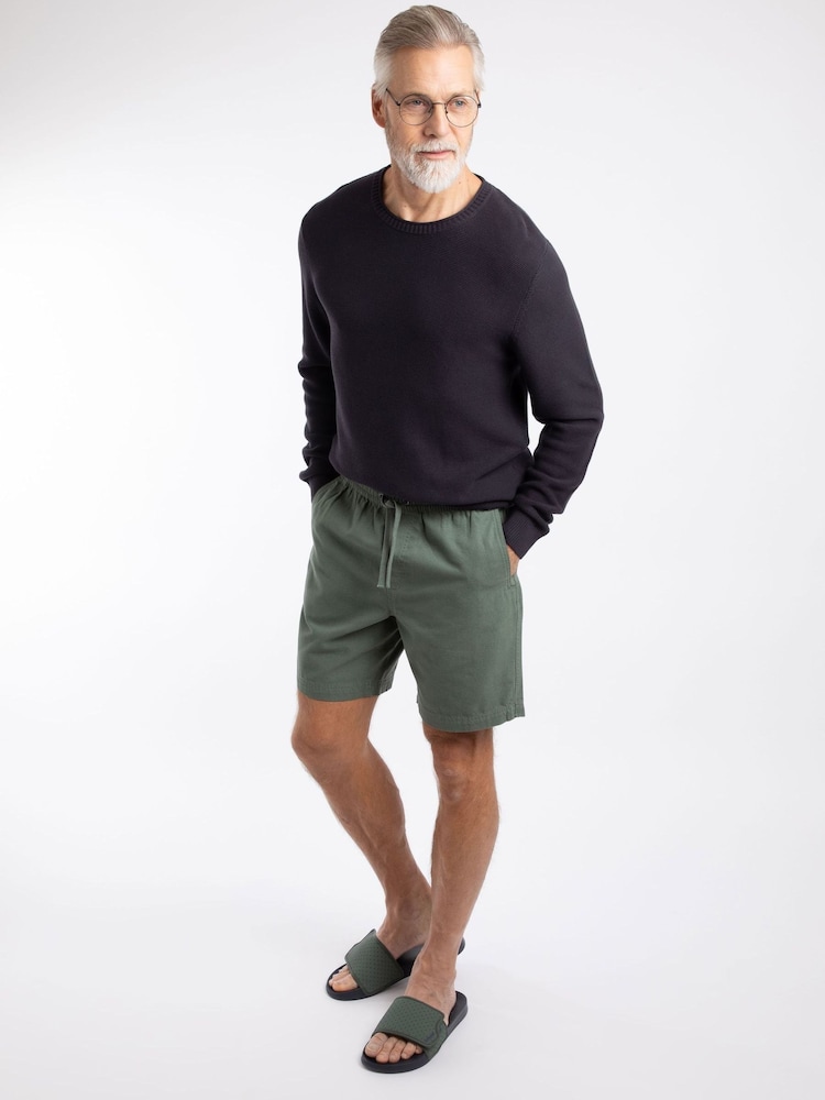 Weird Fish Green Weston Relaxed Canvas Short - Image 2 of 6