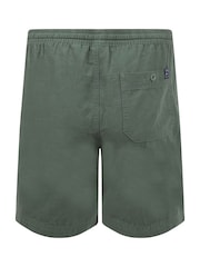 Weird Fish Green Weston Relaxed Canvas Short - Image 6 of 6