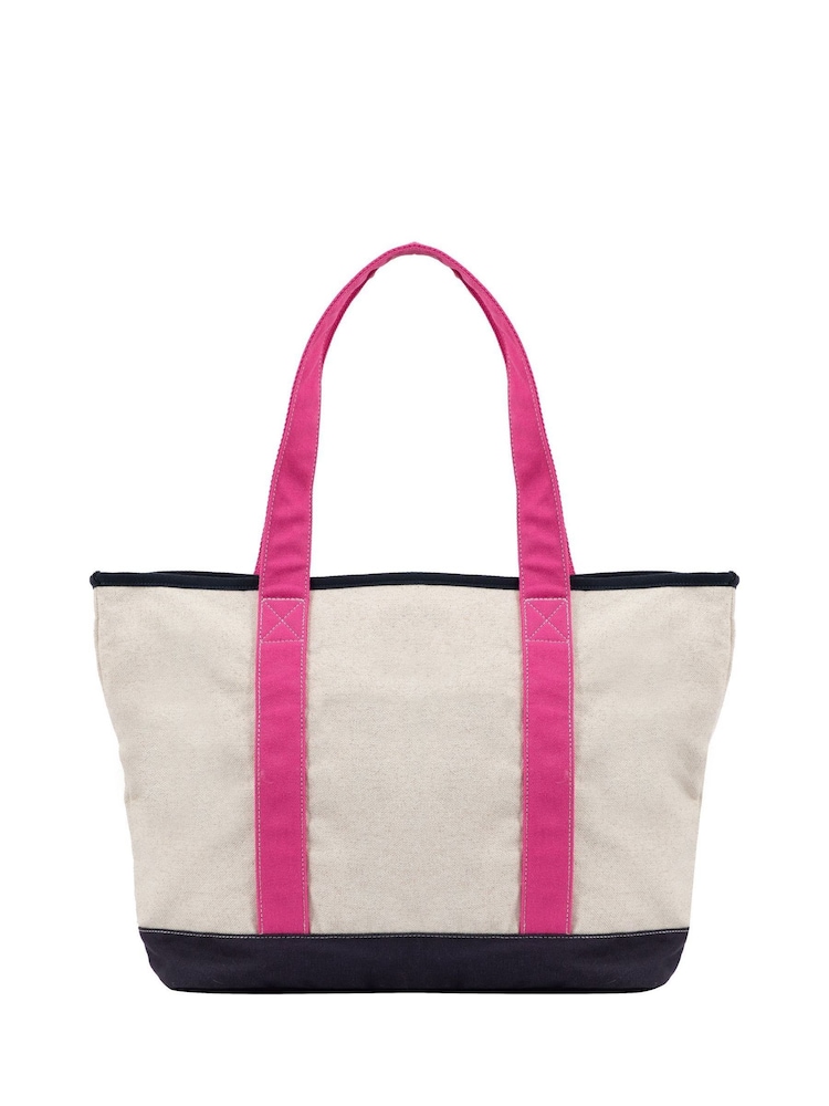 Weird Fish Pink Starboard Canvas Tote Bag - Image 2 of 5