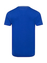 Weird Fish Bright Blue Cast Off Front Print Graphic T-Shirt - Image 6 of 6