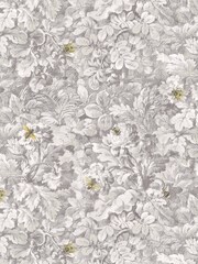 Woodchip & Magnolia Natural Busy Bee Wallpaper - Image 3 of 4