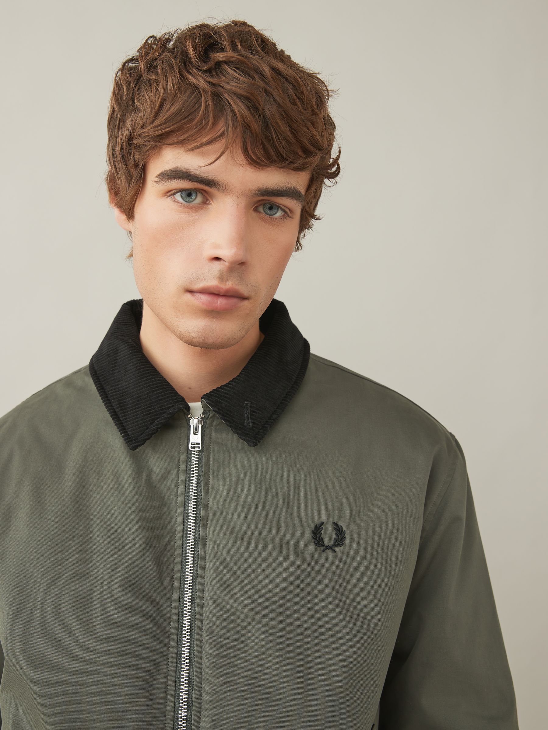 Buy Fred Perry Field Green Caban Jacket from Next Luxembourg